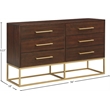 Meridian Furniture Maxine Dresser in Dark Cherry Finish