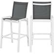 Meridian Furniture Nizuc Grey Outdoor Patio Mesh Barstool (Set of 2)