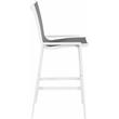 Meridian Furniture Nizuc Grey Outdoor Patio Mesh Barstool (Set of 2)