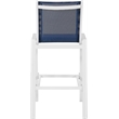 Meridian Furniture Nizuc Navy Outdoor Patio Mesh Barstool (Set of 2)