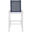 Meridian Furniture Nizuc Navy Outdoor Patio Mesh Barstool (Set of 2)