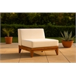 Meridian Furniture Rio Off White Water Resisting Armless Chair