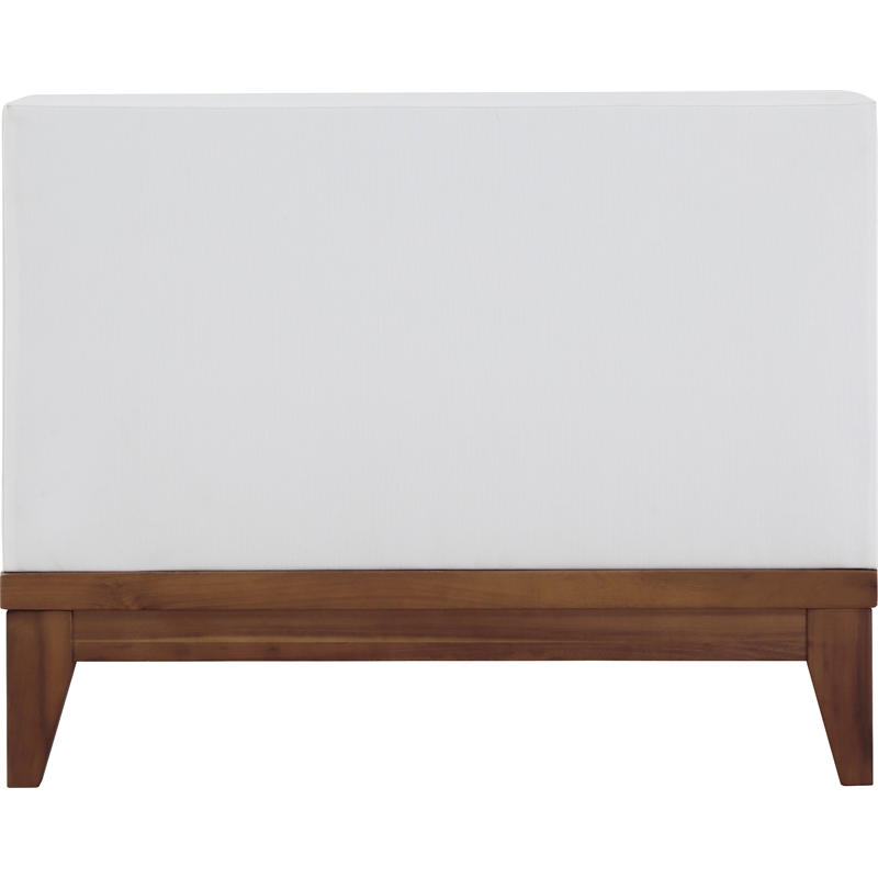 Meridian Furniture Rio Off White Water Resisting Armless Chair