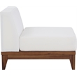 Meridian Furniture Rio Off White Water Resisting Armless Chair