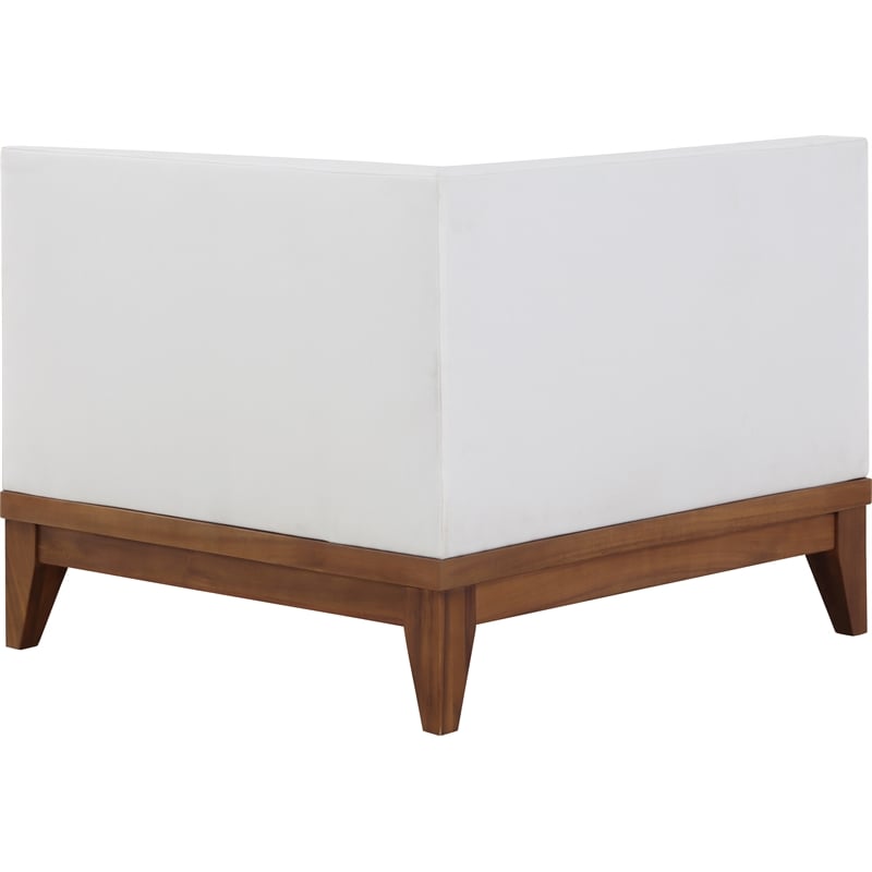 Meridian Furniture Rio Off White Water Resisting Corner Chair