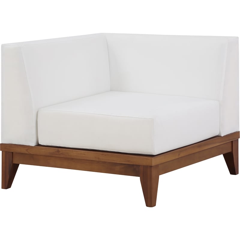 Meridian Furniture Rio Off White Water Resisting Corner Chair