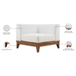 Meridian Furniture Rio Off White Water Resisting Corner Chair