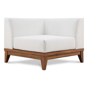 Meridian Furniture Rio Off White Water Resisting Corner Chair