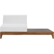 Meridian Furniture Rio Off White Water Resisting Chair w/ Integrated Table