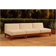 Meridian Furniture Rio Off White Water Resisting Fabric Modular Sofa