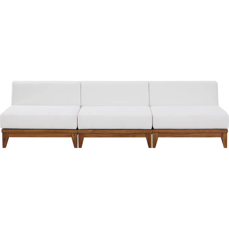 Meridian Furniture Rio Off White Water Resisting Fabric Modular Sofa