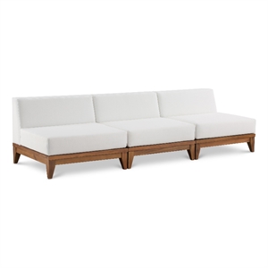 Meridian Furniture Rio Off White Water Resisting Fabric Modular Sofa