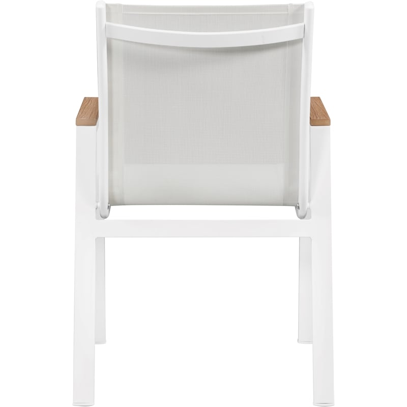 Meridian Furniture Nizuc Off White Outdoor Patio Dining Chair (Set of 2)