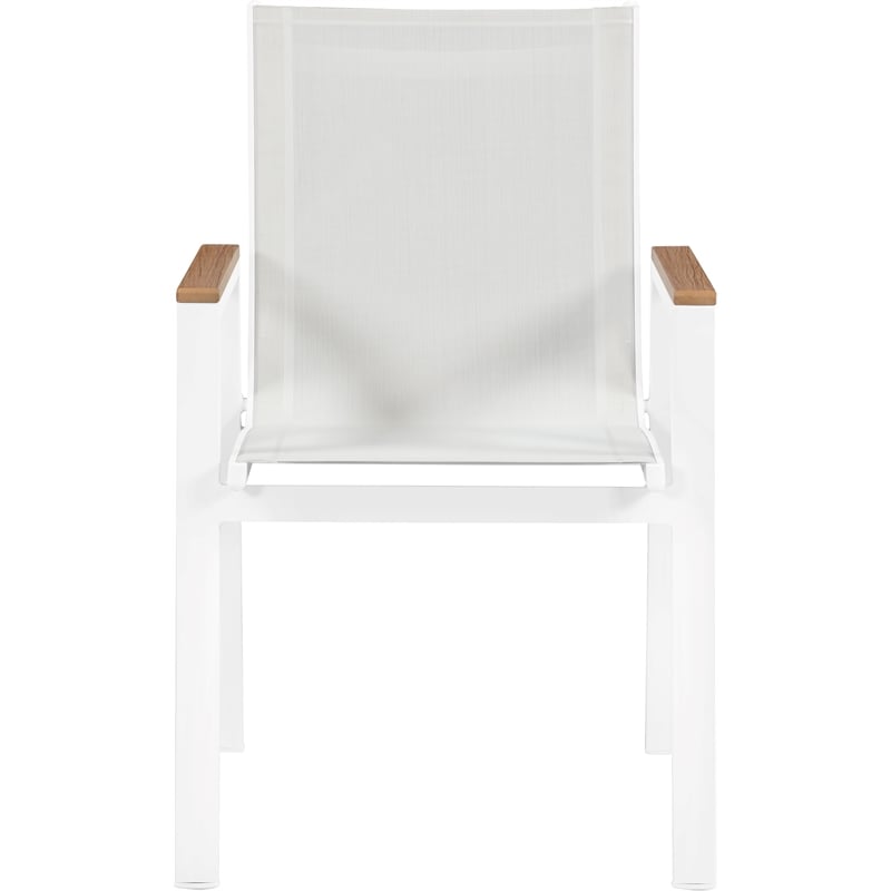 Meridian Furniture Nizuc Off White Outdoor Patio Dining Chair (Set of 2)
