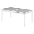 Meridian Furniture Nizuc Grey Wood Outdoor Patio Extendable Dining Table