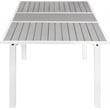 Meridian Furniture Nizuc Grey Wood Outdoor Patio Extendable Dining Table