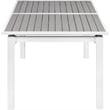 Meridian Furniture Nizuc Grey Wood Outdoor Patio Extendable Dining Table