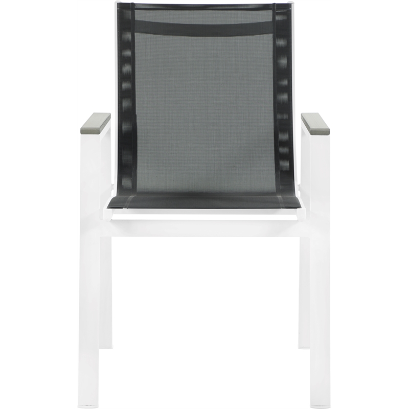 Meridian Furniture Nizuc Black Outdoor Patio Dining Arm Chair (Set of 2)