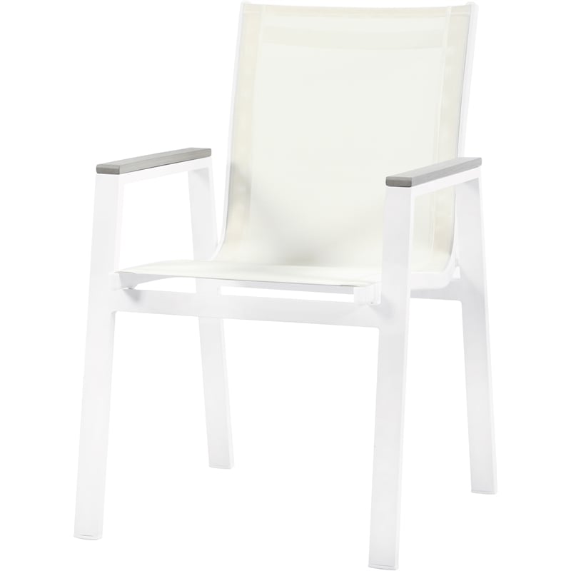 Meridian Furniture Nizuc Off White Outdoor Patio Dining Chair (Set of 2)