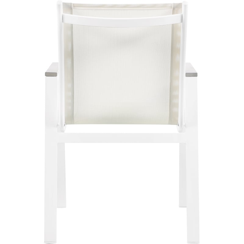 Meridian Furniture Nizuc Off White Outdoor Patio Dining Chair (Set of 2)