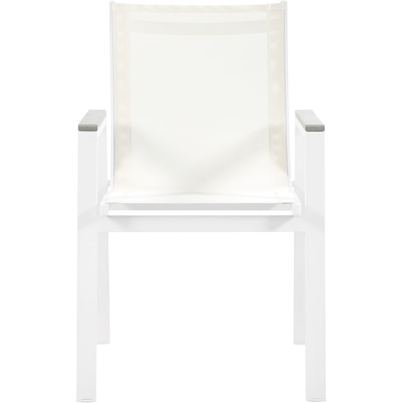 Meridian Furniture Nizuc Off White Outdoor Patio Dining Chair (Set of 2)