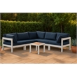 Meridian Furniture Nizuc Navy Outdoor Patio Modular Sectional
