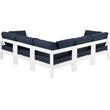 Meridian Furniture Nizuc Navy Outdoor Patio Modular Sectional