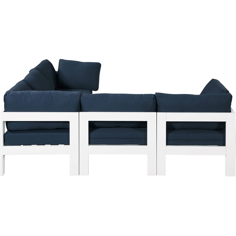 Meridian Furniture Nizuc Navy Outdoor Patio Modular Sectional