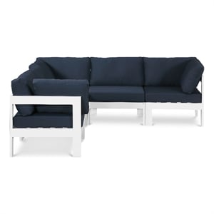 Meridian Furniture Nizuc Navy Outdoor Patio Modular Sectional