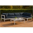 Meridian Furniture Nizuc Navy Outdoor Patio Modular Sectional