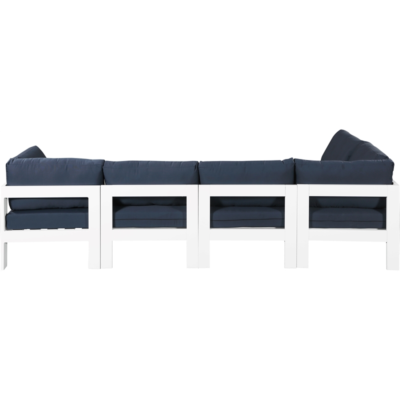 Meridian Furniture Nizuc Navy Outdoor Patio Modular Sectional