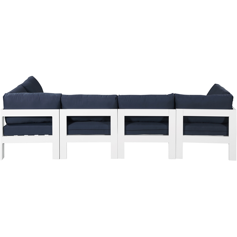 Meridian Furniture Nizuc Navy Outdoor Patio Modular Sectional
