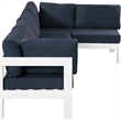 Meridian Furniture Nizuc Navy Outdoor Patio Modular Sectional