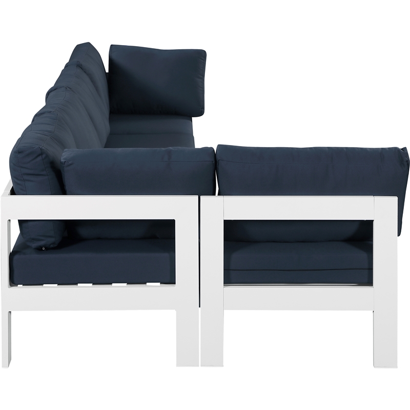 Meridian Furniture Nizuc Navy Outdoor Patio Modular Sectional