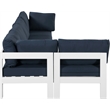 Meridian Furniture Nizuc Navy Outdoor Patio Modular Sectional