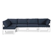 Meridian Furniture Nizuc Navy Outdoor Patio Modular Sectional
