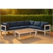 Meridian Furniture Nizuc Navy Outdoor Patio Modular Sectional