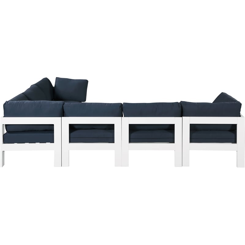 Meridian Furniture Nizuc Navy Outdoor Patio Modular Sectional