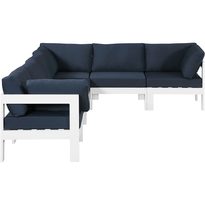 Meridian Furniture Nizuc Navy Outdoor Patio Modular Sectional