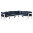 Meridian Furniture Nizuc Navy Outdoor Patio Modular Sectional