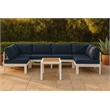 Meridian Furniture Nizuc Navy Outdoor Patio Modular Sectional