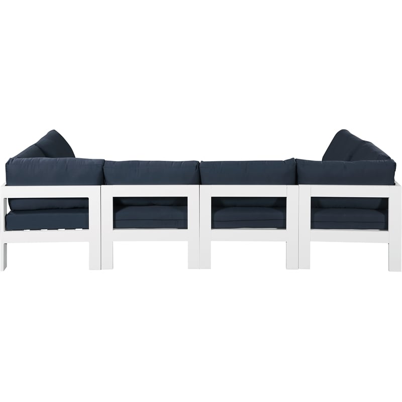 Meridian Furniture Nizuc Navy Outdoor Patio Modular Sectional