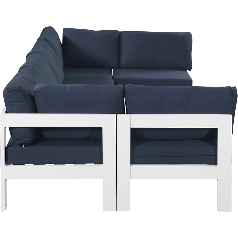 Meridian Furniture Nizuc Navy Outdoor Patio Modular Sectional