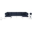 Meridian Furniture Nizuc Navy Outdoor Patio Modular Sectional