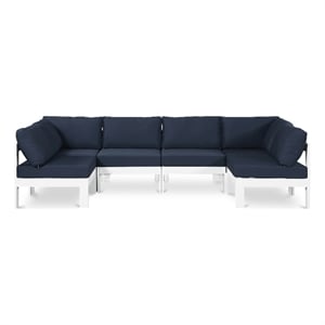 Meridian Furniture Nizuc Navy Outdoor Patio Modular Sectional