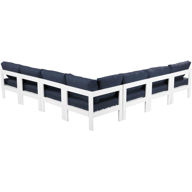 Meridian Furniture Nizuc Navy Outdoor Patio Modular Sectional