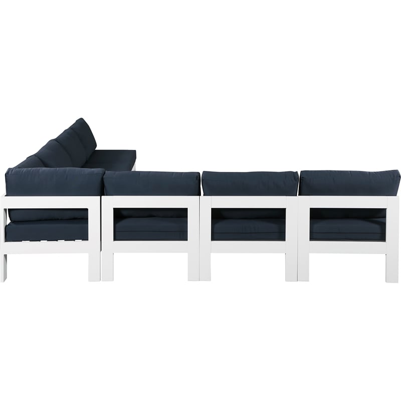 Meridian Furniture Nizuc Navy Outdoor Patio Modular Sectional
