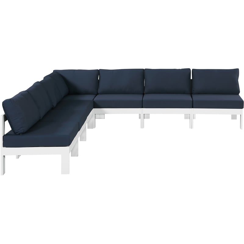 Meridian Furniture Nizuc Navy Outdoor Patio Modular Sectional