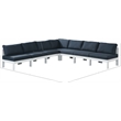 Meridian Furniture Nizuc Navy Outdoor Patio Modular Sectional