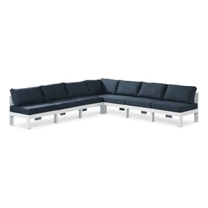 Meridian Furniture Nizuc Navy Outdoor Patio Modular Sectional